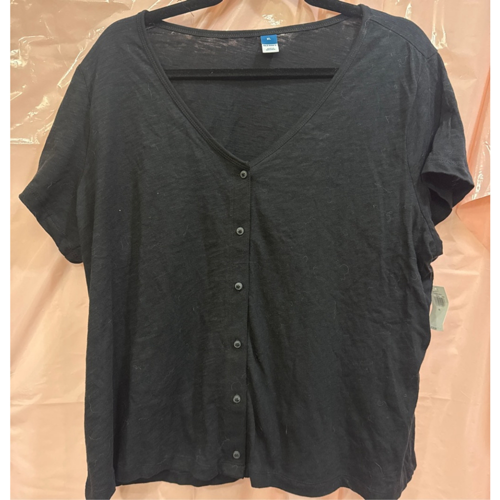 Women's Old Navy Black Short Sleeve Tee XL